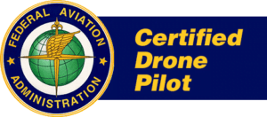 FAA certified drone pilot badge