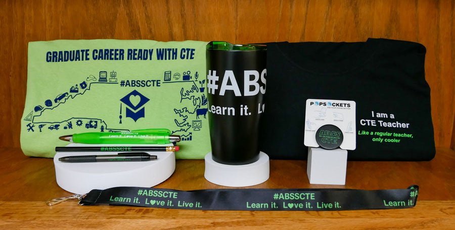 promotional productes used by a local school system
