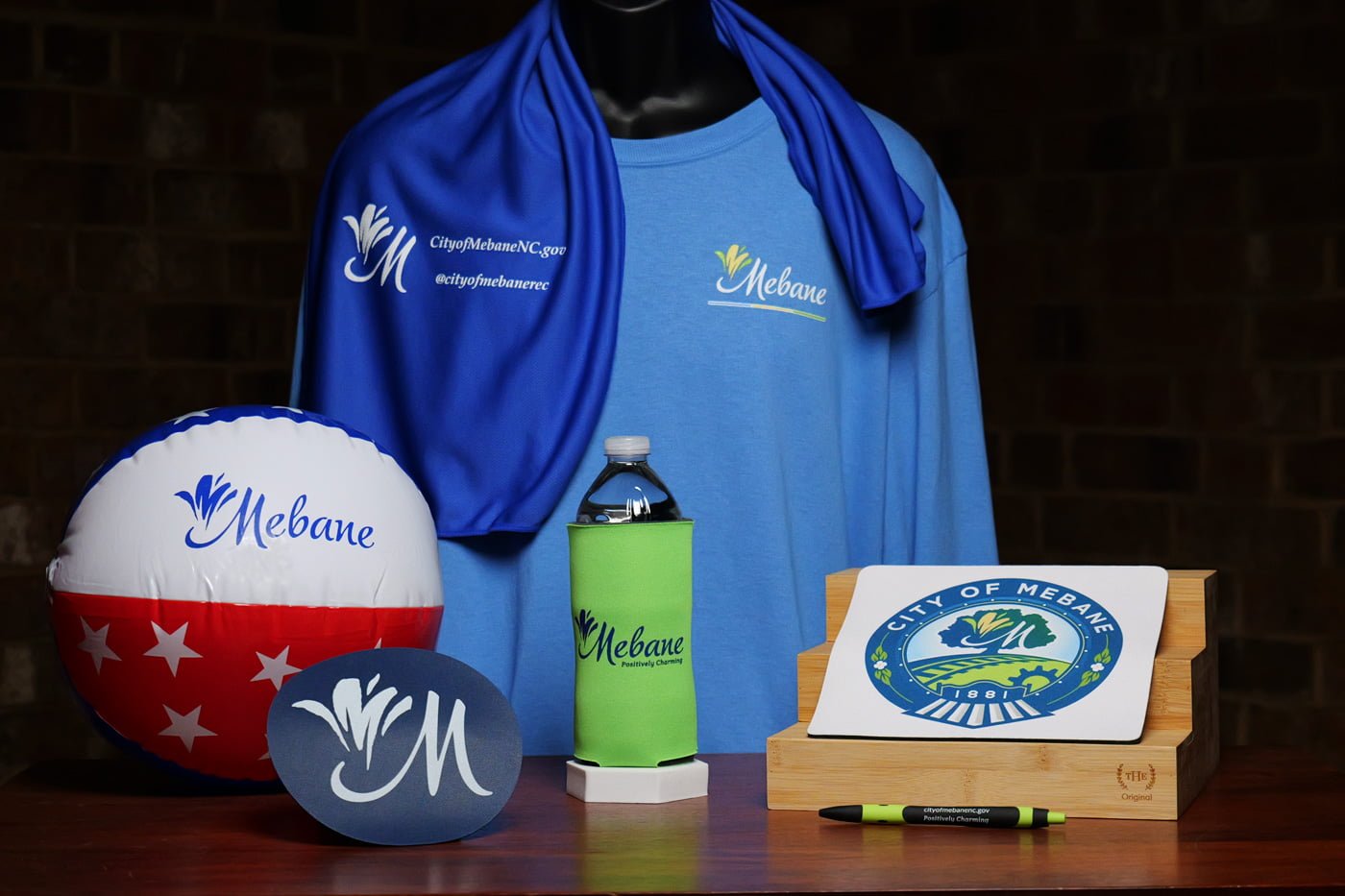 Promotional products ordered by the City of Mebane
