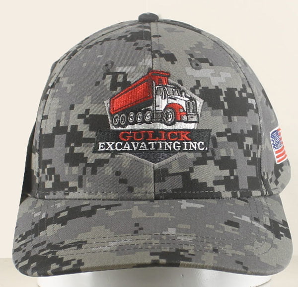 Gulick Excavating embroidered hat front view