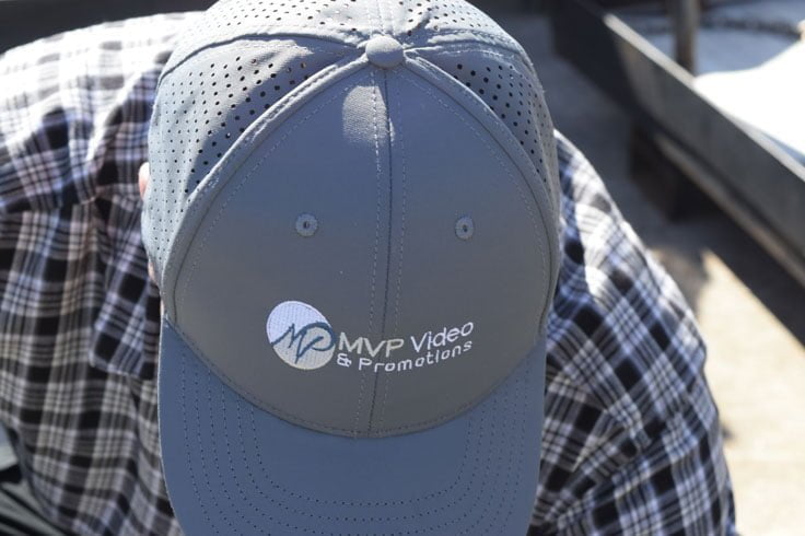 embroidered hat for MVP Video & Promotions