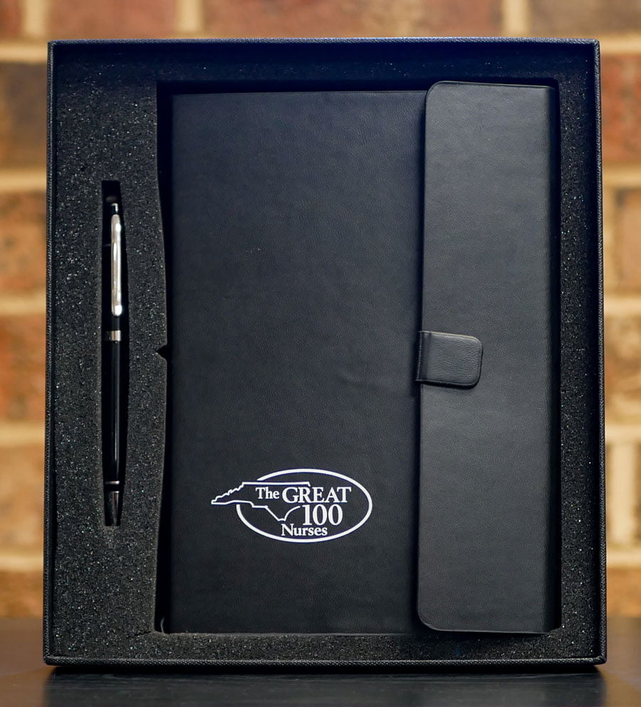 padfolio with matching pen