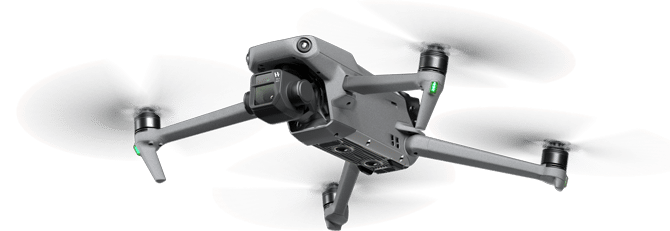 Drone in flight shooting drone videos