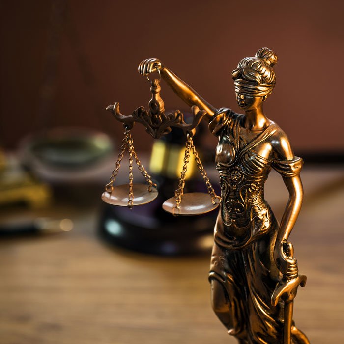 scales of justice in a legal civil case